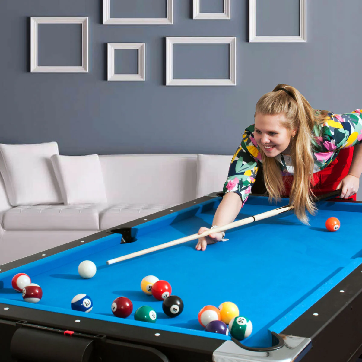 Sure Shot 4 in 1 Multifunctional Games Table - Pool, Air hockey and Table Tennis, as well as a dining table multi game table - Image 8