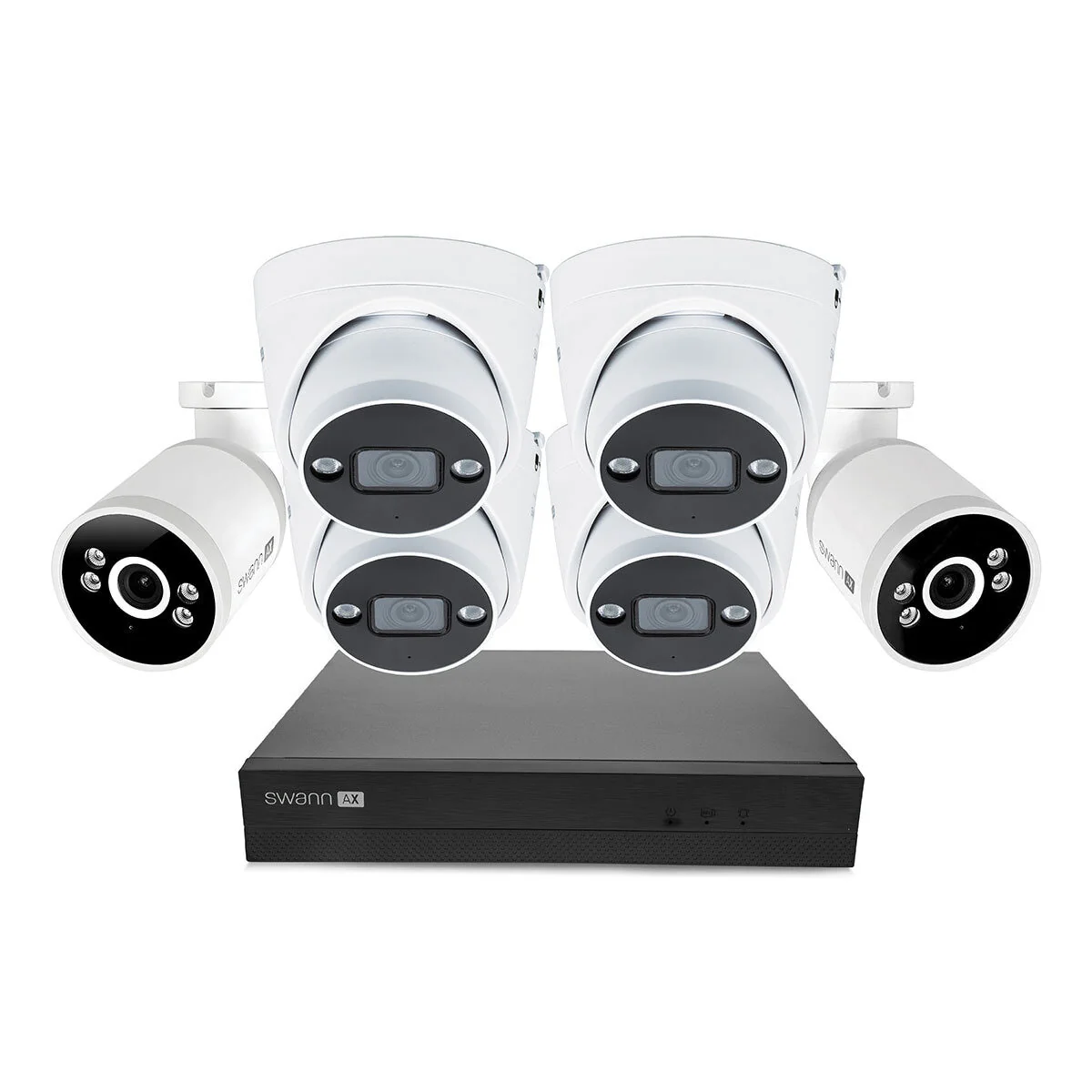 Swann 4K NVR 8 x Channel / 4 x NHD-ADVANCXD Dome & 2 x NHD-ADVANCXB Bullet Cam 1TB HDD - Image 3