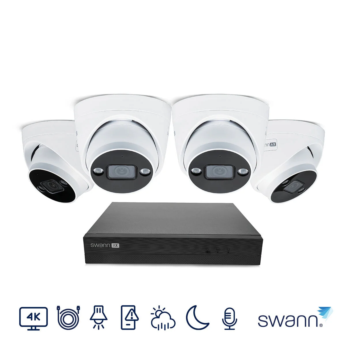 Swann 4K NVR 8 x Channel / 4 x NHD-ADVANXB Dome Cameras with 1TB HDD SWNVK-8ADVANX4D-EU - Image 8