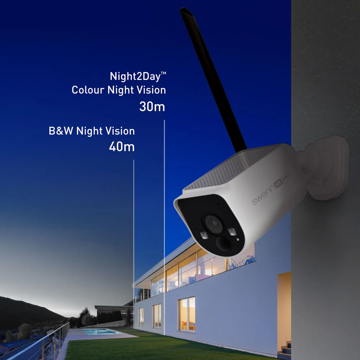 Swann MaxRanger4K Solar Security System Kit with 3 Wireless Cameras, Wi-Fi Hub with 64GB MicroSD Storage SWNVK-MR4KSD3-EU - Image 4