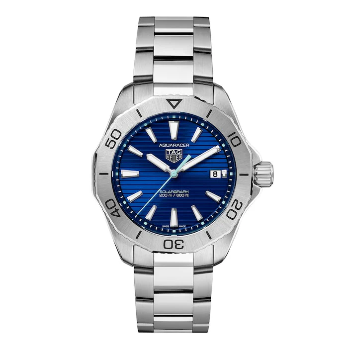 TAG Heuer 40mm Men’s Watch with Blue Material Dial, Stainless Steel Case & Bracelet, 200m Water Resistant / WBP1113.BA0000