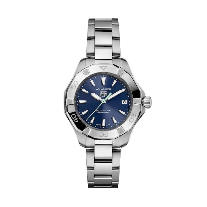 TAG Heuer Aquaracer Professional 200 Solargraph 34mm Ladies Watch Blue Luxury Watch WBP1311.BA0005
