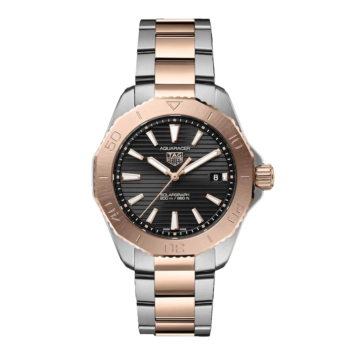 TAG Heuer Aquaracer Professional 200 Solargraph 40mm Mens Watch Luxury Watch Swiss Made Highâ Precision Movement Sapphire Crystal Stainless Steel Case WBP1121.BB0003