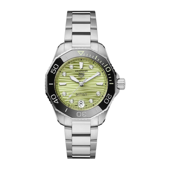 TAG Heuer Aquaracer Professional 300 36mm Ladies Watch Green Luxury Watch Swiss Made  WBP231L.BA0618
