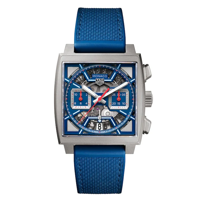 TAG Heuer Automatic 39mm Men’s Watch with Blue Material Dial, Titanium Case, 100m Water Resistant / CBL2182.FT6235