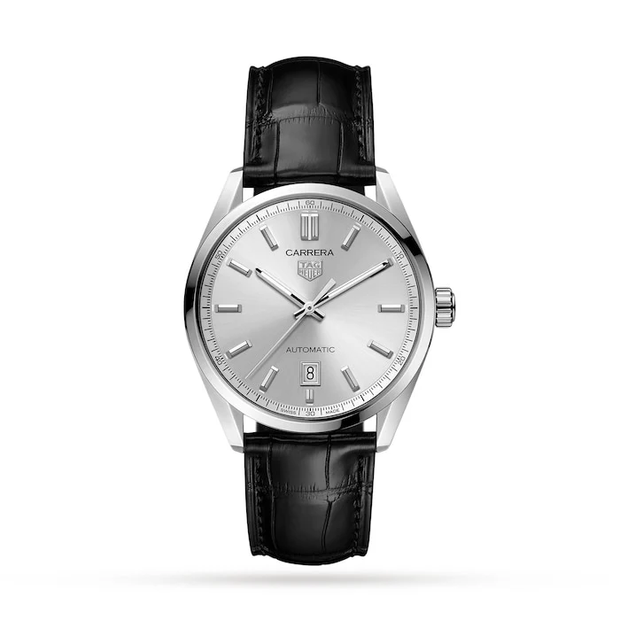 TAG Heuer Automatic 39mm Men’s Watch with Silver Material Dial, Stainless Steel Case, 100m Water Resistant / WBN2111.FC6505