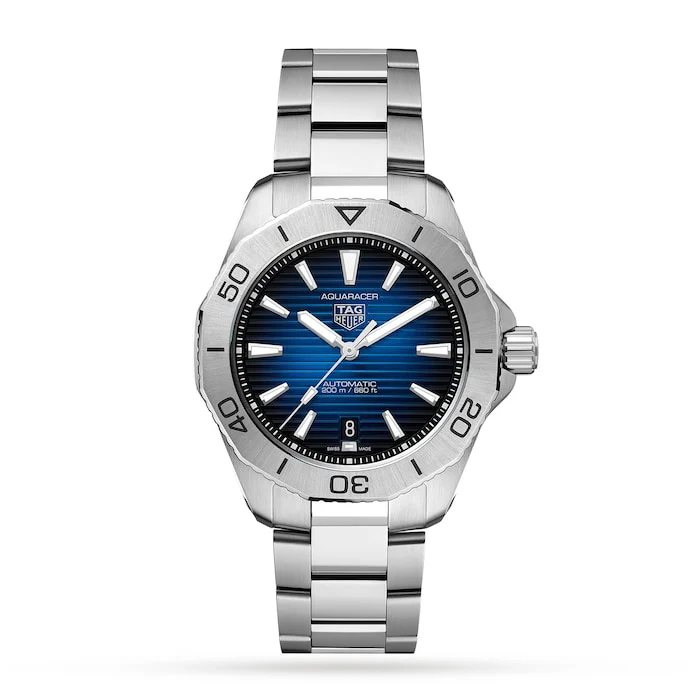 TAG Heuer Automatic 40mm Men’s Watch with Blue Material Dial, Stainless Steel Case & Bracelet, 200m Water Resistant / WBP2111.BA0627