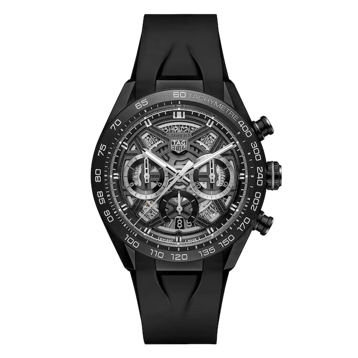 TAG Heuer Automatic 44mm Men’s Watch with Black Material Dial, Titanium Case, 100m Water Resistant / CBU2080.FT6272