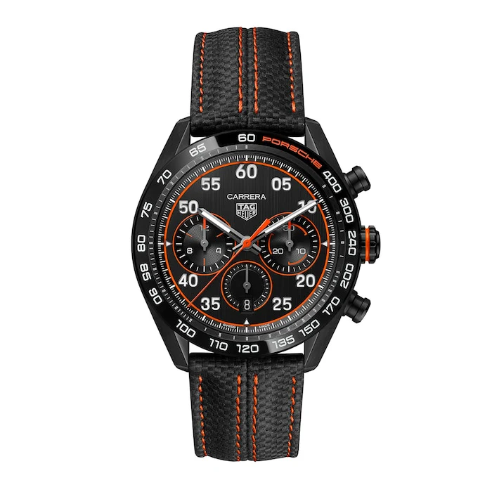 TAG Heuer Automatic 44mm Men’s Watch with Black Material Dial, Titanium Case, 44m Water Resistant / CBN2A1M.FC6526