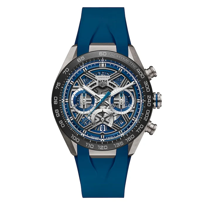 TAG Heuer Automatic 44mm Men’s Watch with Blue Material Dial, Titanium Case, 100m Water Resistant / CBU2081.FT6274