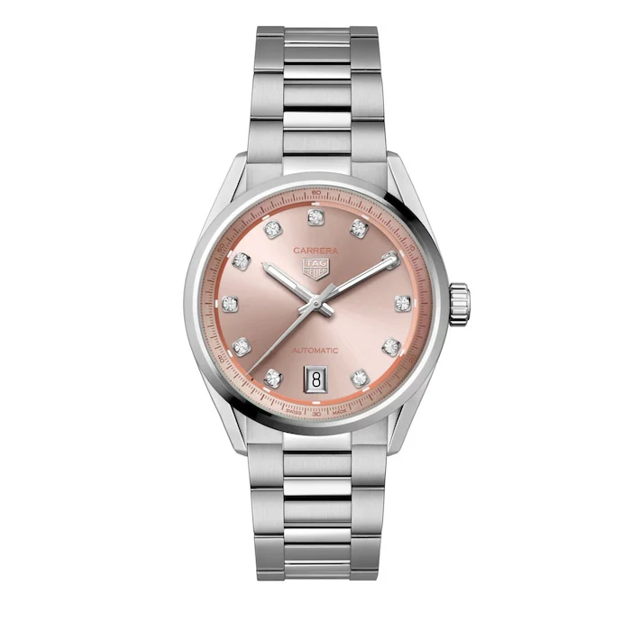 TAG Heuer Carrera Date 36mm Ladies Watch Diamond Dot Luxury Watch Swiss Made High Precision Movement  WBN231D.BA0001