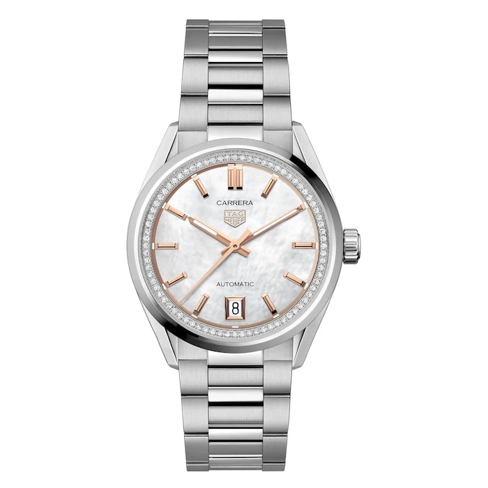 TAG Heuer Carrera Date 36mm Ladies Watch Mother Of Pearl Luxury Watch Swiss Made High Precision Movement WBN231C.BA0001