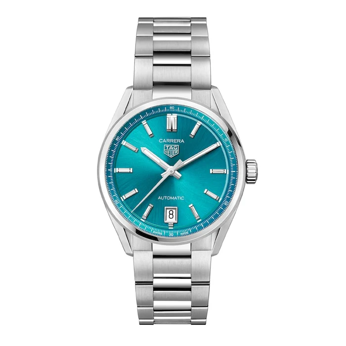TAG Heuer Carrera Date 36mm Unisex Luxury Watch Turquoise WBN2316.BA0001