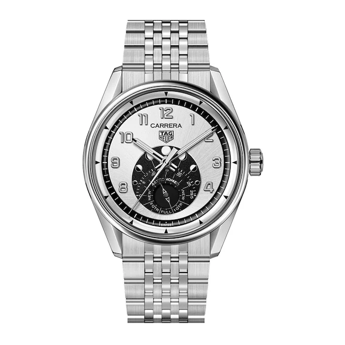 TAG Heuer Elegance Automatic 39mm Men’s Watch with Silver Material Dial, Stainless Steel Case & Bracelet, 100m Water Resistant / WBX2110.BA0044