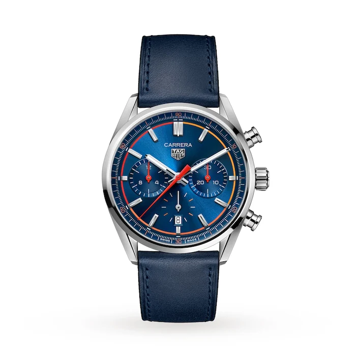 TAG Heuer Elegance Automatic 42mm Men’s Watch with Blue Material Dial, Stainless Steel Case, 100m Water Resistant / CBN201D.FC6543