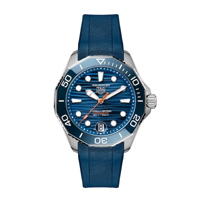 TAG Heuer Elegance Automatic 42mm Men’s Watch with Blue Material Dial, Stainless Steel Case, 300m Water Resistant / WBP5111.FT6259