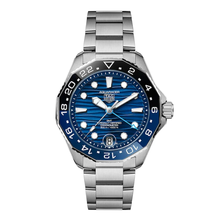 TAG Heuer Elegance Automatic 42mm Men’s Watch with Blue Material Dial, Stainless Steel Case & Bracelet, 300m Water Resistant / WBP5114.BA0013