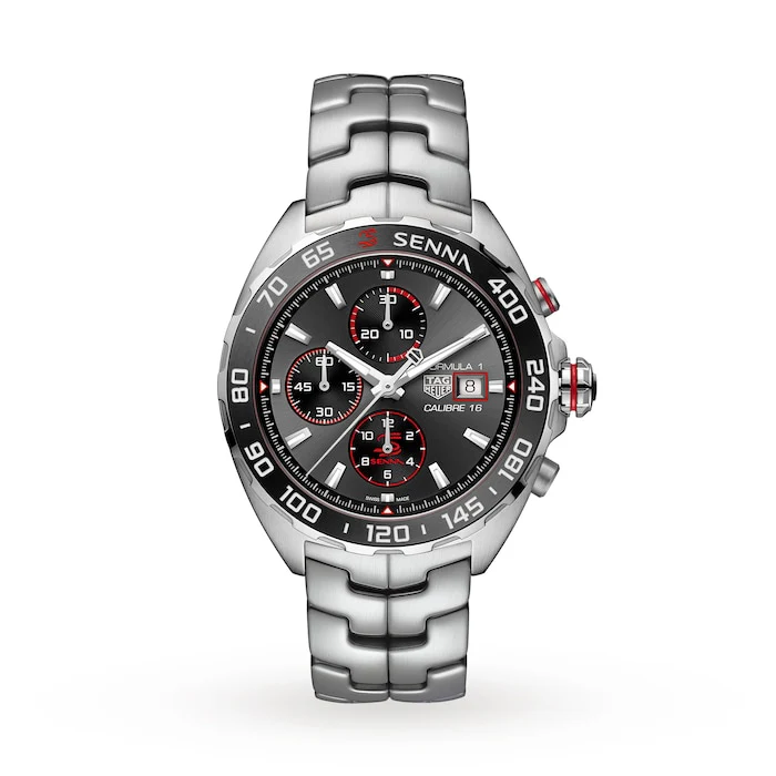 TAG Heuer Elegance Automatic 44mm Men’s Watch with Grey Material Dial, Stainless Steel Case & Bracelet, 200m Water Resistant / CAZ201D.BA0633