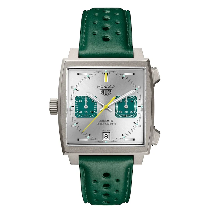 TAG Heuer Heritage Automatic 39mm Men’s Watch with Silver Material Dial, Titanium Case, 100m Water Resistant / CAW218E.FC6565