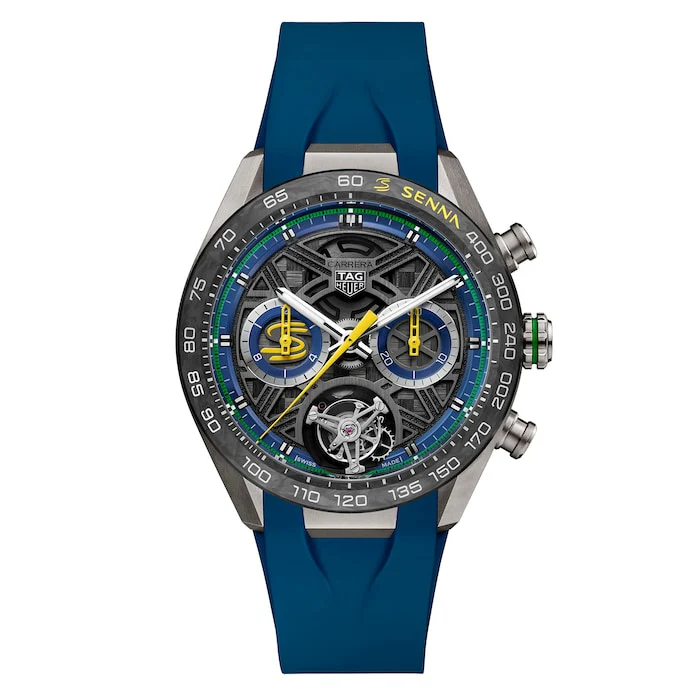 TAG Heuer Heritage Automatic 44mm Men’s Watch with Blue Material Dial, Titanium Case, 100m Water Resistant / CBU5081.FT6274