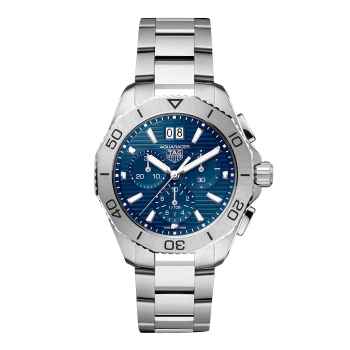 TAG Heuer Heritage Quartz 40mm Men’s Watch with Blue Material Dial, Stainless Steel Case & Bracelet, 200m Water Resistant / CBP1113.BA0627