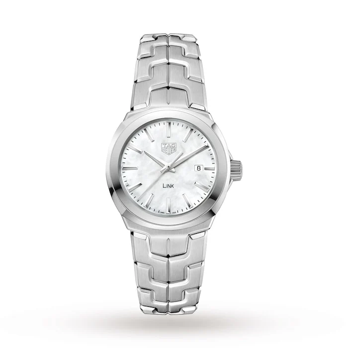 TAG Heuer Link Quartz Date Mother Of Pearl 32mm Ladies Watch Luxury Watch Swiss Made WBC1310.BA0600