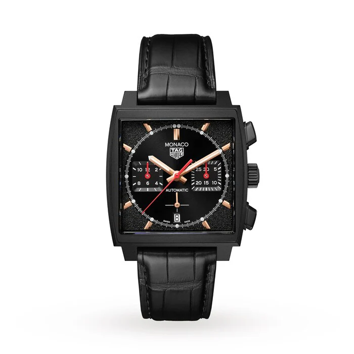 TAG Heuer Monaco Dark Lord 39mm Mens Luxury Watch CBL2180.FC6497