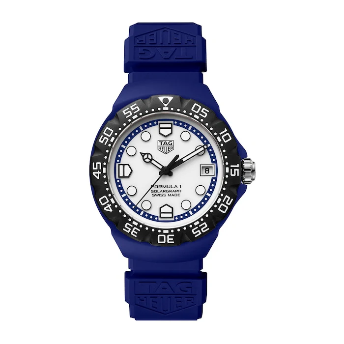 TAG Heuer Quartz 38mm Men’s Watch with White Material Dial, Stainless Steel Case, 100m Water Resistant / WBY1162.FT8105