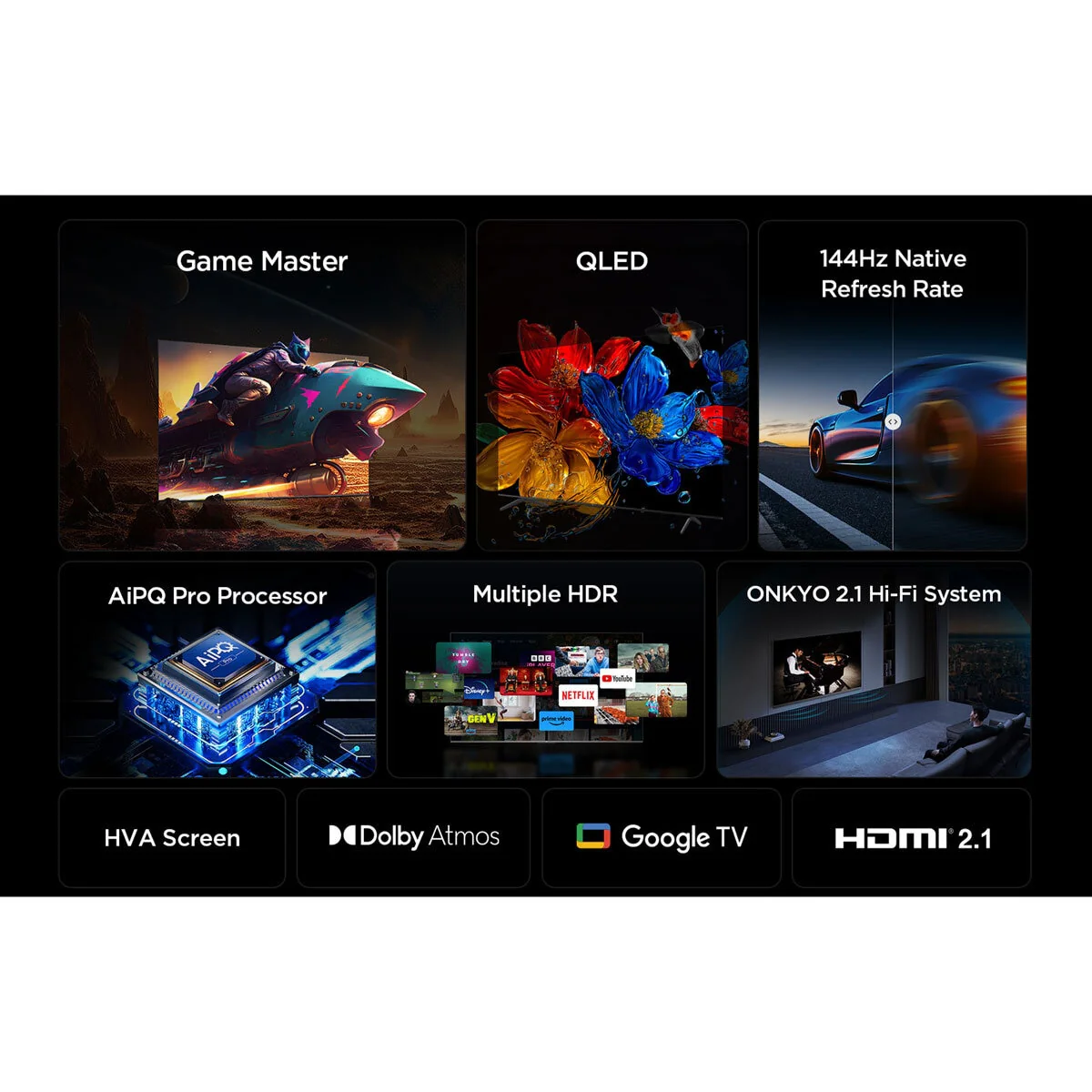 TCL 55P8K-UK 55 Inch QLED TV - Image 5