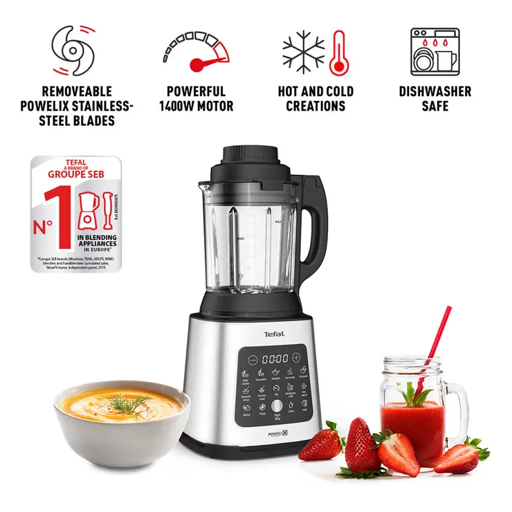 Tefal PerfectMix Cook, Blender & Cooker in Stainless Steel, BL83SD65 - Image 2