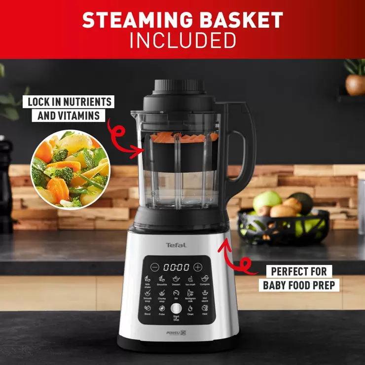 Tefal PerfectMix Cook, Blender & Cooker in Stainless Steel, BL83SD65 - Image 5