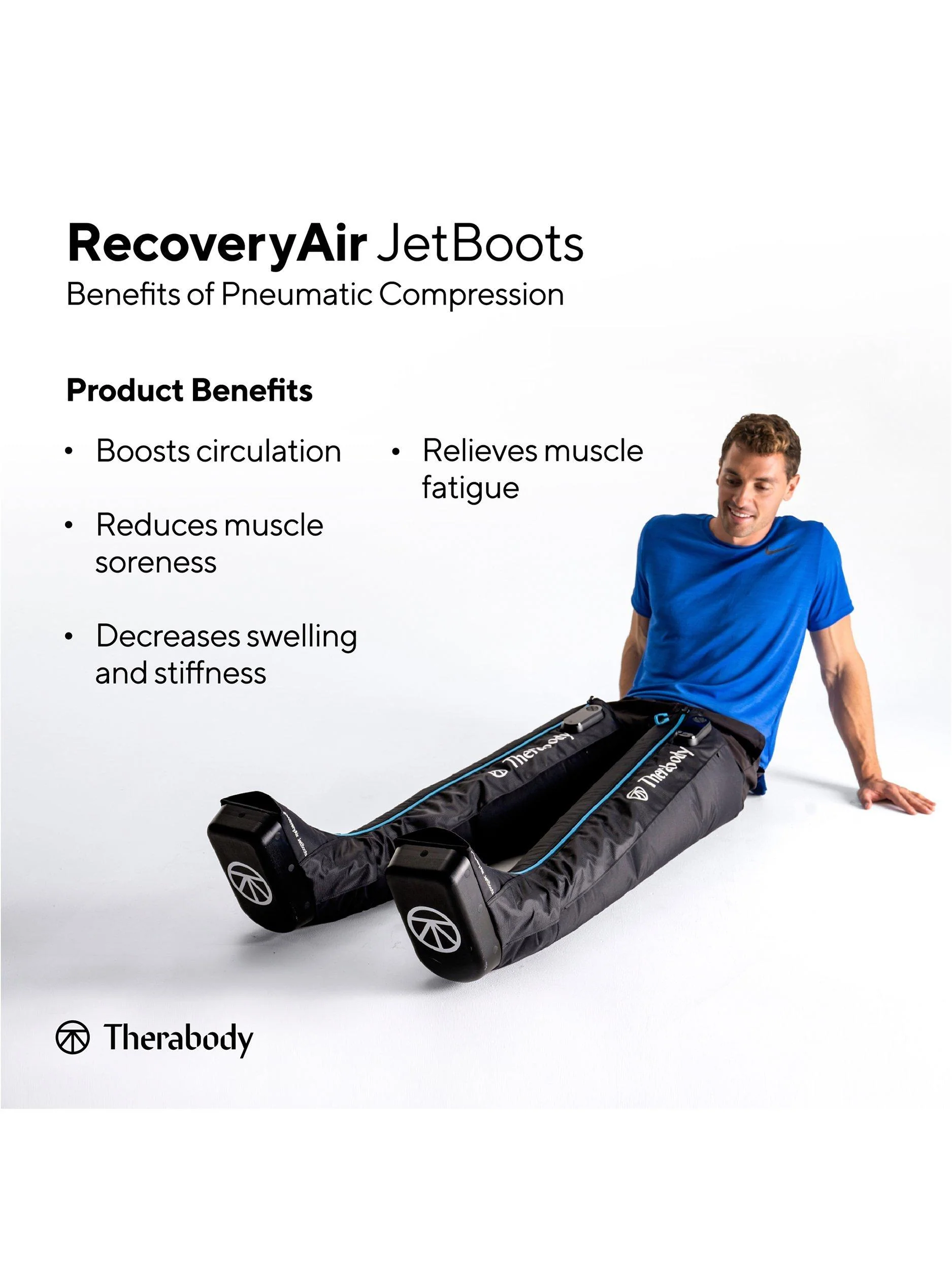 Therabody RecoveryAir Jet Pneumatic Compression Boots, Large - Image 4