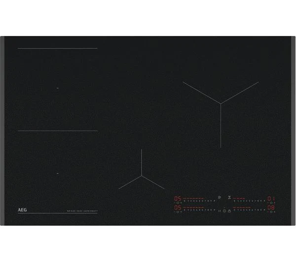 TieDex UK AEG 6000 Bridge TI84IB00FZ 80 cm Electric Induction Hob - SaphirMatt Black