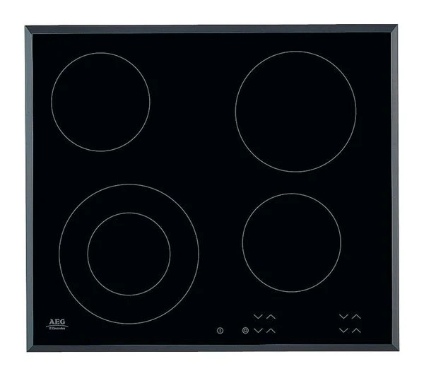 TieDex UK AEG HK624010FB 59 cm Electric Ceramic Hob - Black