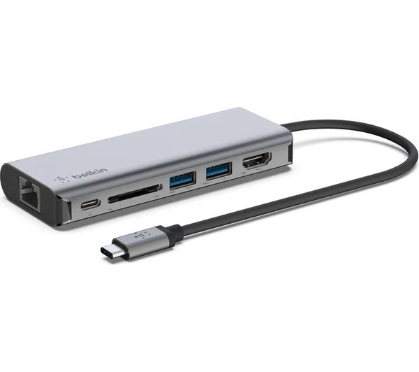 TieDex UK BELKIN AVC008btSGY 6-port USB Type-C Hub