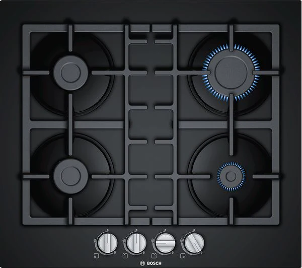 TieDex UK BOSCH Series 4 PNP6B6B90 60 cm Gas Hob - Black