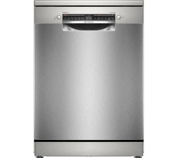 TieDex UK BOSCH Series 6 PerfectDry SMS6ZCI10G Full-size WiFi-enabled Dishwasher - Silver