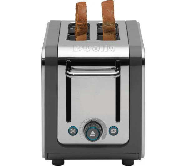 TieDex UK DUALIT Architect 26526 2-Slice Toaster - Grey & Stainless Steel