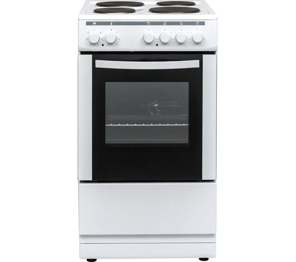 TieDex UK ESSENTIALS CFSEWH18 50 cm Electric Solid Plate Cooker - White