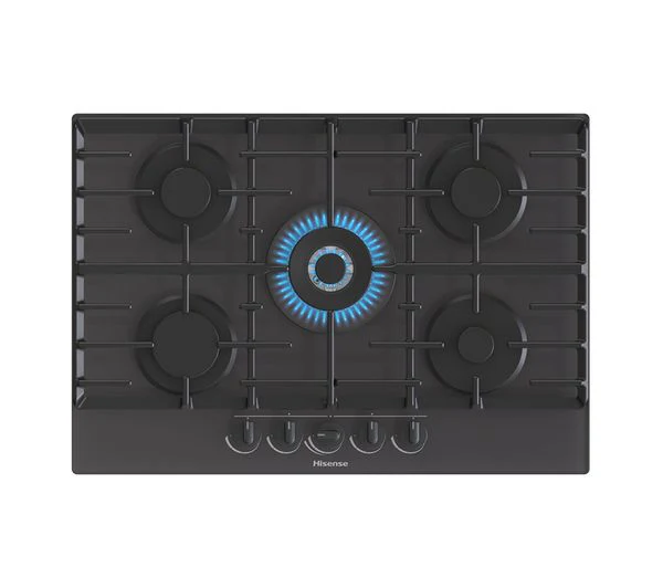 TieDex UK HISENSE GG773B 75 cm Gas Hob - Black
