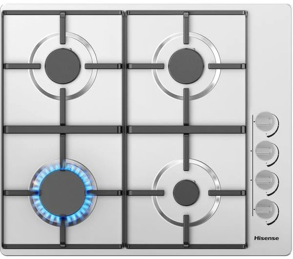 TieDex UK HISENSE GM642XHS 60cm Gas Hob - Stainless Steel