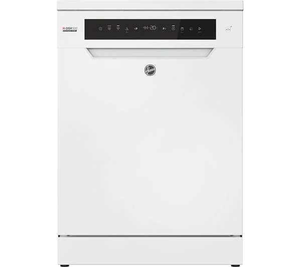 TieDex UK HOOVER H-Dish 500 HF 5C7F0W-80 Full-size WiFi-enabled Dishwasher - White