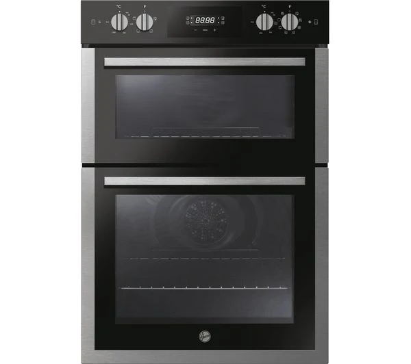 TieDex UK HOOVER HO9DC3UB308BI Electric Built-in Double Oven - Black & Stainless Steel