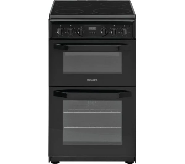 TieDex UK HOTPOINT HD5V93CCB 50 cm Electric Ceramic Cooker - Black