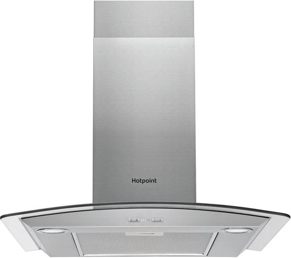 TieDex UK HOTPOINT PHGC6.4 FLMX Chimney Cooker Hood - Silver