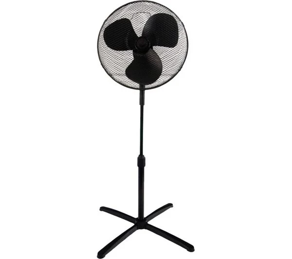TieDex UK IGENIX DF1655BL 16" Pedestal Fan - Black