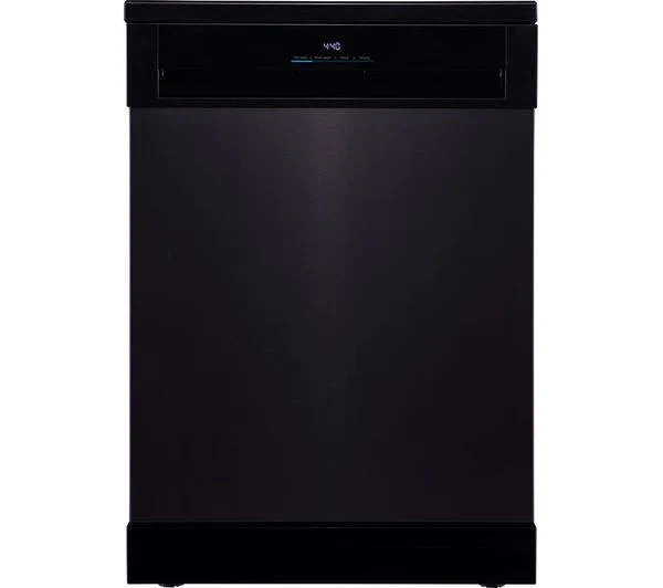 TieDex UK KENWOOD KDW16T23 Full-size Dishwasher - Black Inox