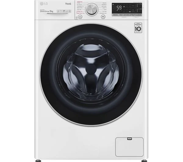 TieDex UK LG EZDispense TurboWash with AI DD V7 F4V709WTSA WiFi-enabled 9 kg 1400 Spin Washing Machine - White