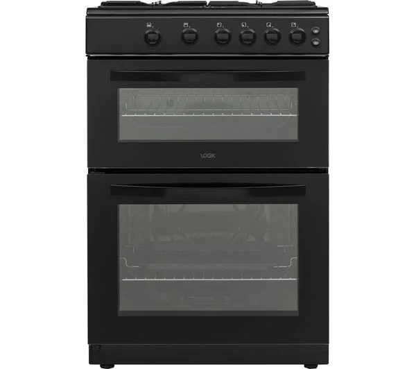 TieDex UK LOGIK LFTG60B22 60 cm Gas Cooker - Black
