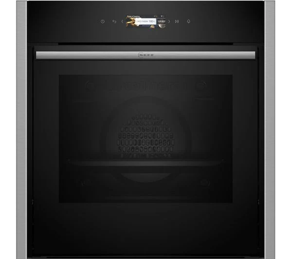 TieDex UK NEFF Slide&Hide N70 B54CR71N0B Electric Pyrolytic Smart Oven - Stainless Steel